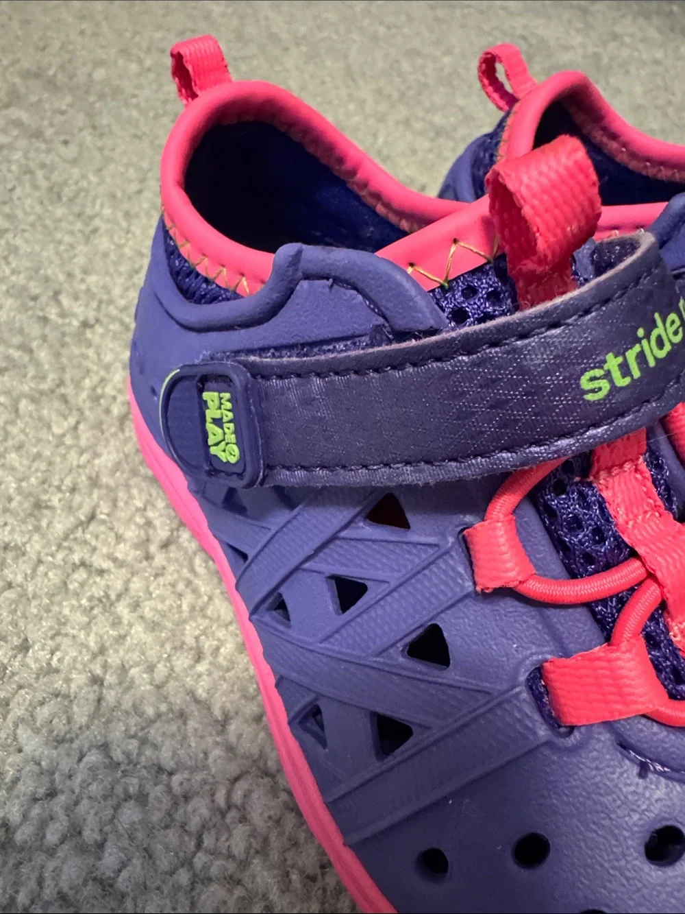 Stride Rite Purple and Hot Pink Kids Water Shoes
